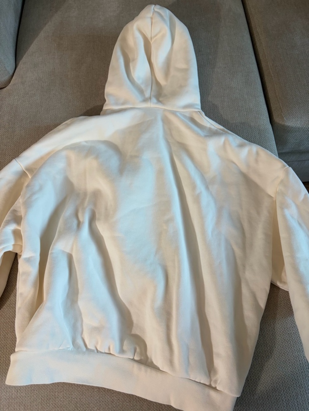 Essentials Fear of God Cloud Dancer White Hoodie - Picture 13 of 14